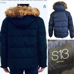 S13 Downhill Quilted Down Puffer Coat